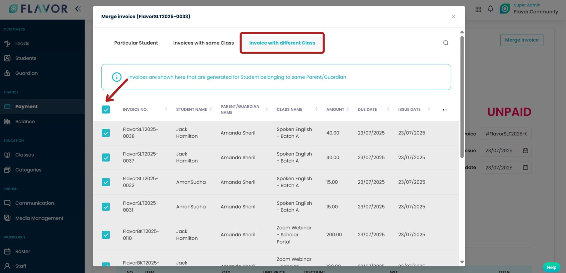 Merge Invoice - 3